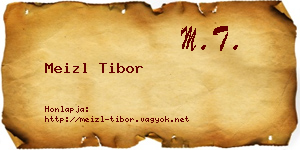 Meizl Tibor névjegykártya